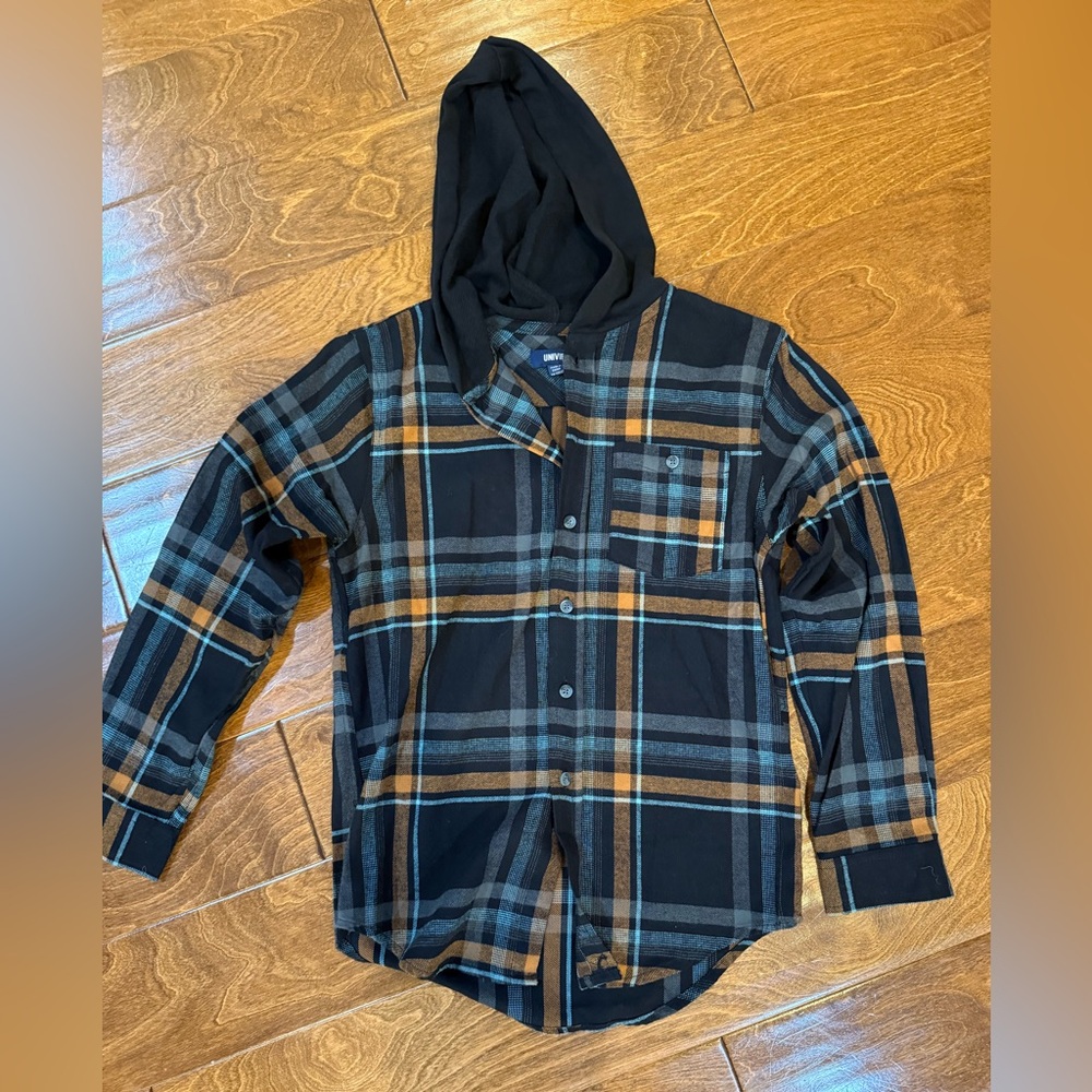 Univibe plaid hoodie for kids